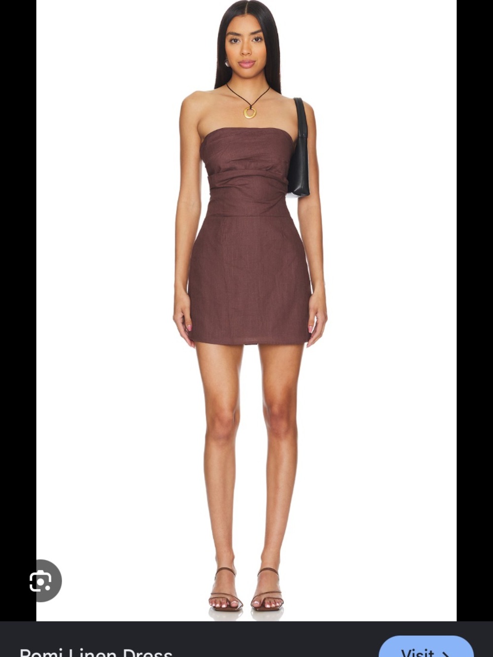 Strapless Chocolate Brown Tube Dress